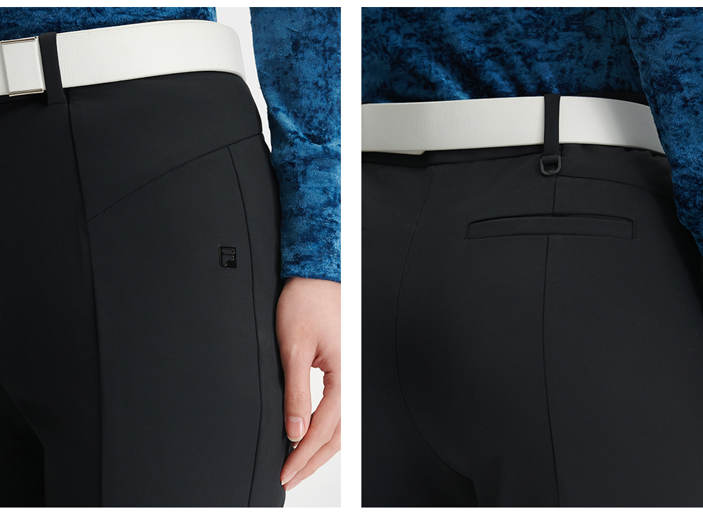 FILA CORE ATHLETICS GOLF X VERSAILLES COLLECTION Women Woven Pants (Black)
