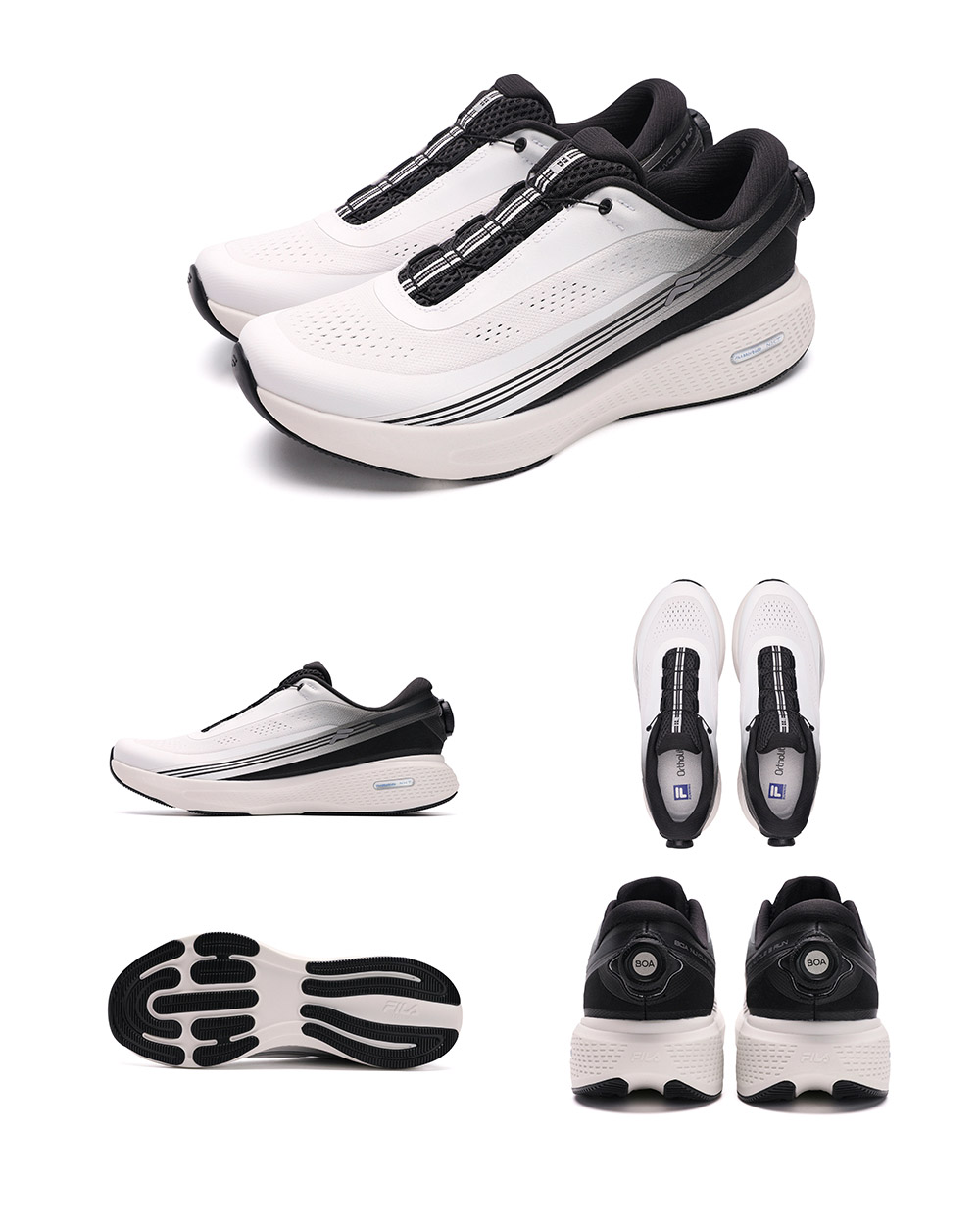FILA CORE ATHLETICS BOA NUVOLE RUN 3+ Men Road Running Shoes (Black)