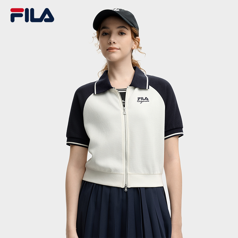 FILA CORE LIFESTYLE ORIGINALE RHAPSODY OF LEGENDS Women Knitted Short Sleeve Top