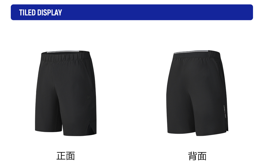 FILA CORE ATHLETICS TENNIS CITY TENNIS ACADEMY Men Woven Shorts (Black)