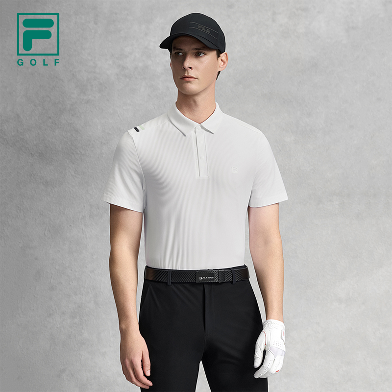FILA MEN'S GOLF Knitted Short Sleeve Polo Shirt