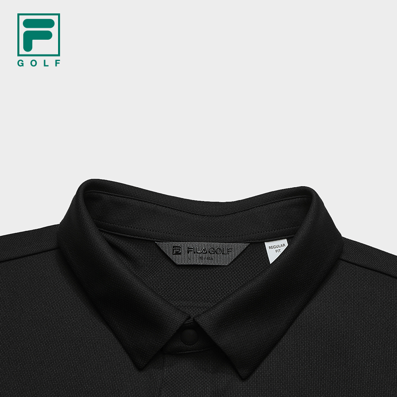 FILA CORE ATHLETICS GOLF BTB Elegant Duality Men Polo T-shirt (Black/Ash/White)