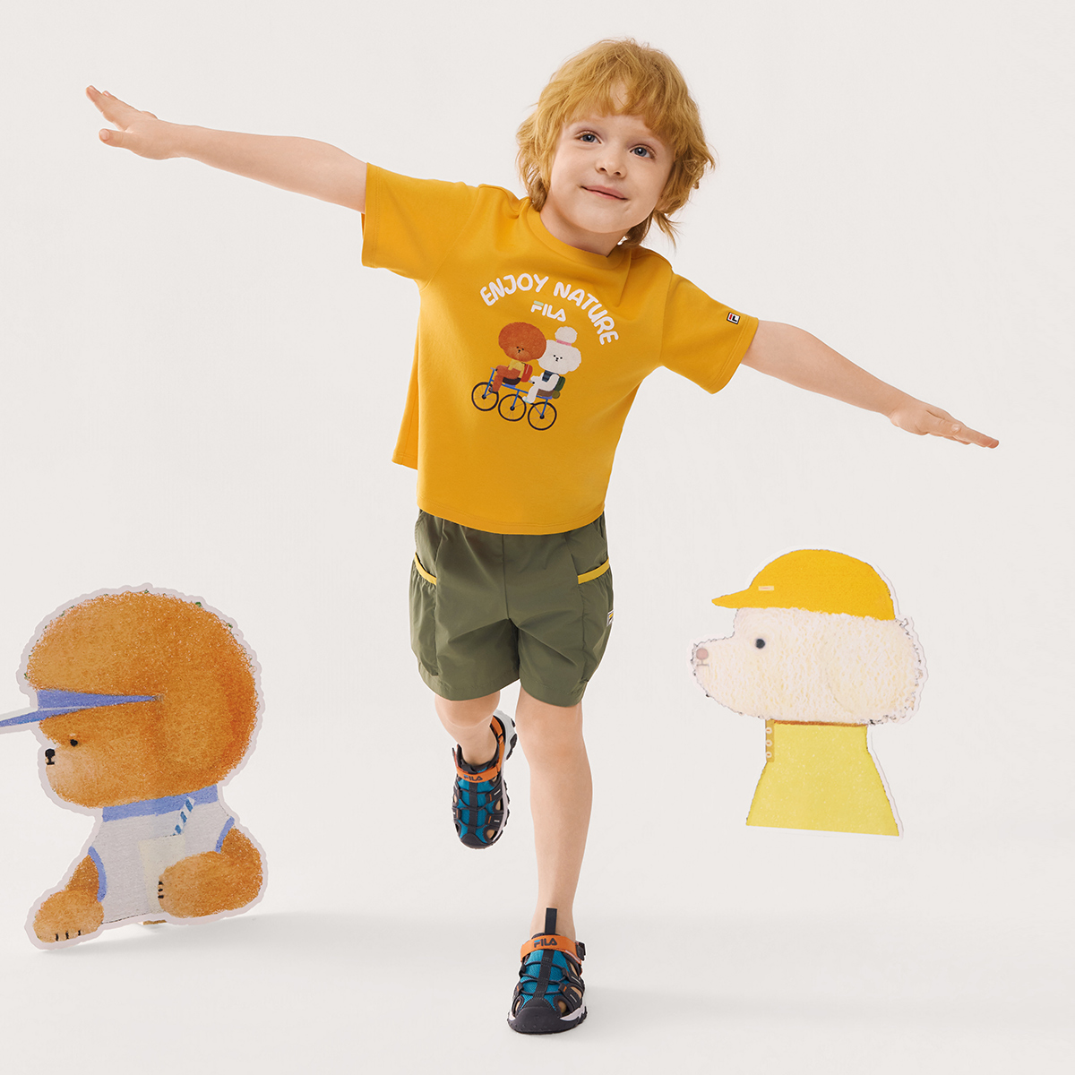 FILA KIDS CROSS OVER Boys Knitted Short Sleeve Top