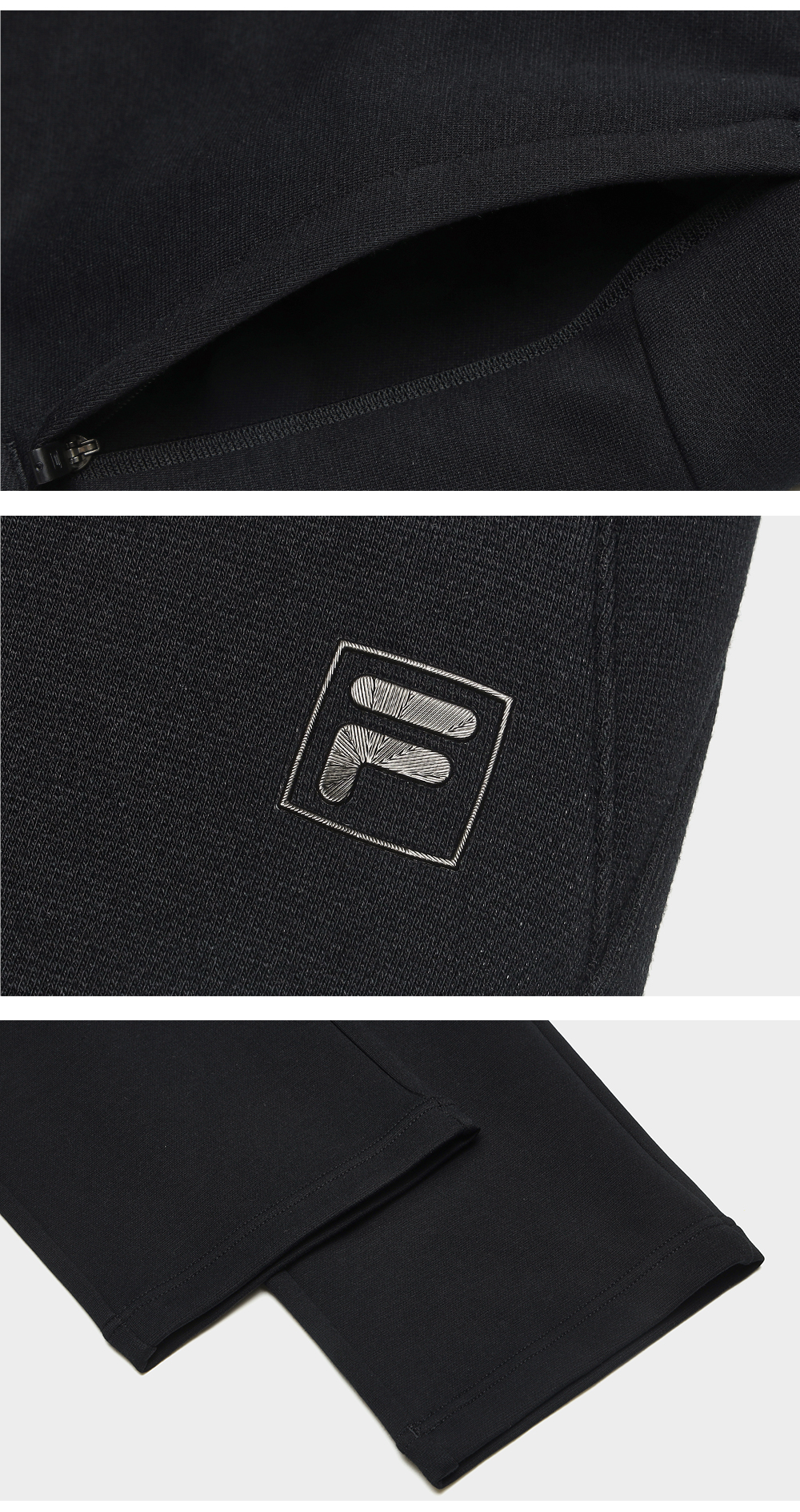 FILA CORE LIFESTYLE WHITE ORTISEI Men Knit Pants (Black)