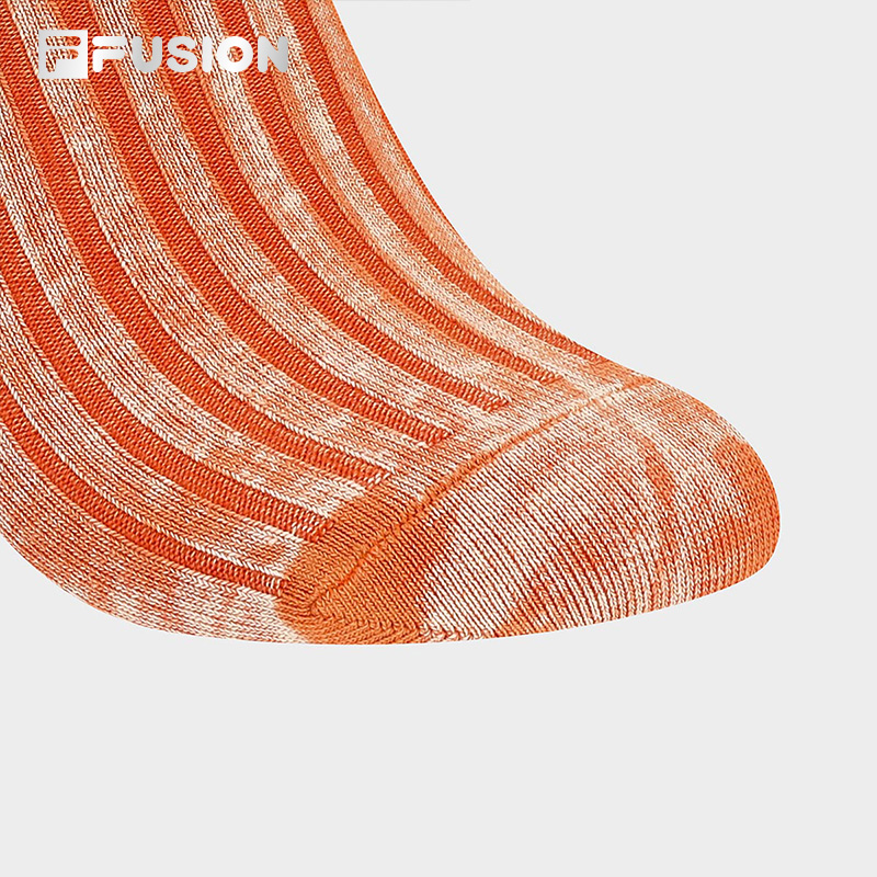 FILA FUSION INLINE Unisex Mid-Length Socks in Orange