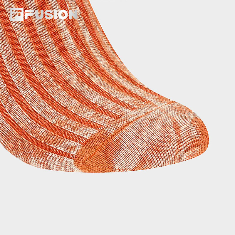 FILA FUSION INLINE Unisex Mid-Length Socks in Orange