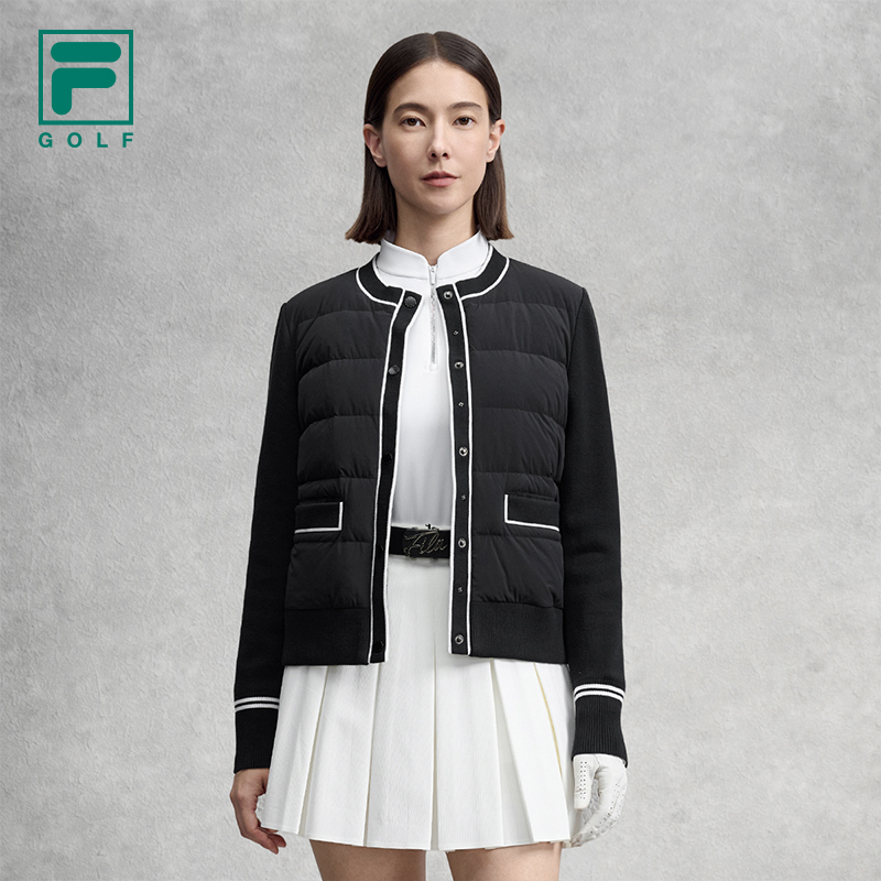 FILA CORE GOLF Women Goose Down Jacket(Black/White)
