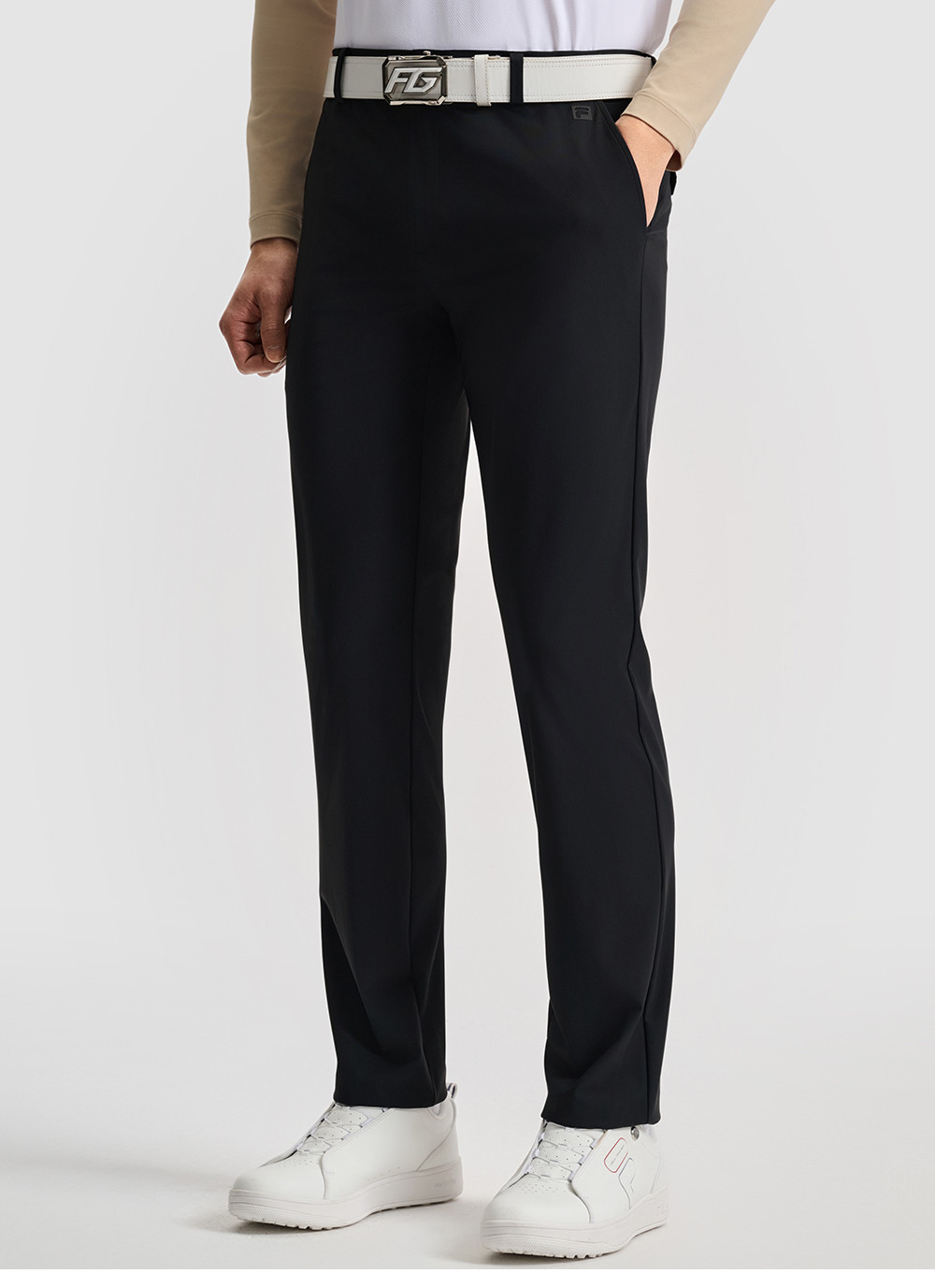 FILA CORE ATHLETICS GOLF STATELY FLORAL Men Knit Pants (Black)