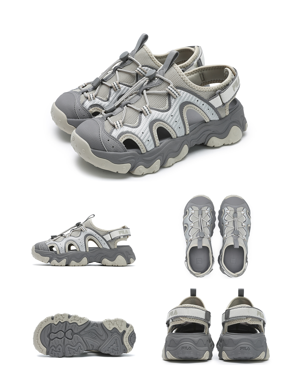 FILA CORE FASHION FLUID 5 SANDAL Women Sandals (White / Black)