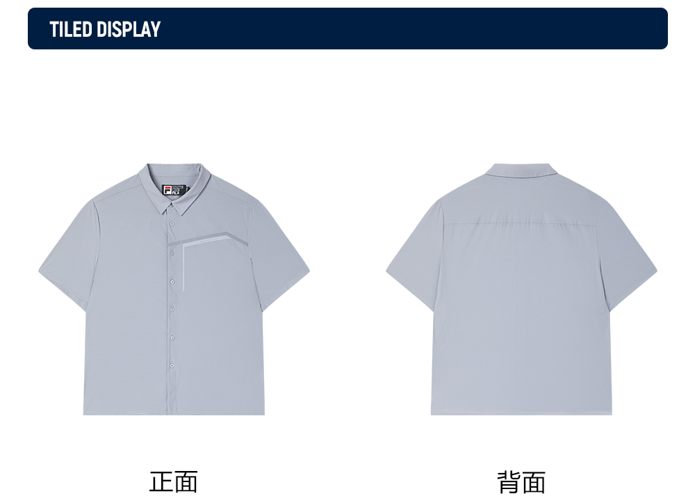 FILA CORE LIFESTYLE WHITE EVERYDAY ELEGANCE Men Short Sleeves Shirt