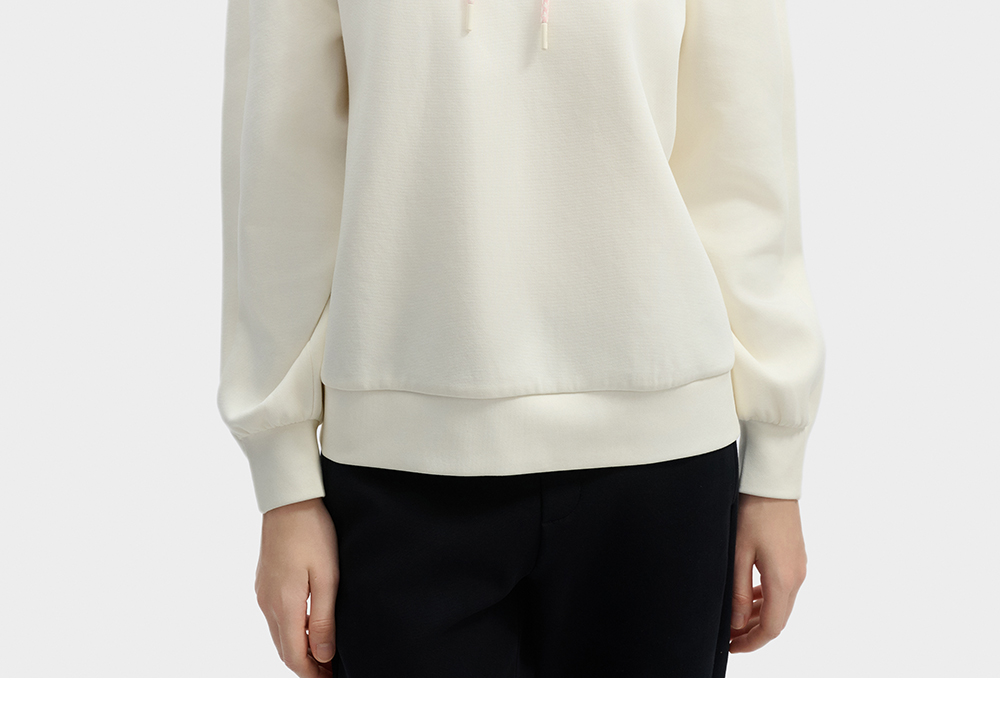 FILA CORE LIFESTYLE WHITE ORTISEI Women Hoodie (Ash)
