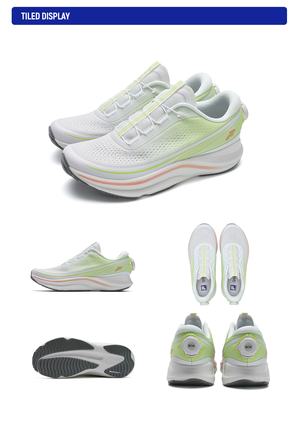 FILA CORE ATHLETICS BOA CHEETAH 2 Women Road Running Shoes (Grey / Pink)