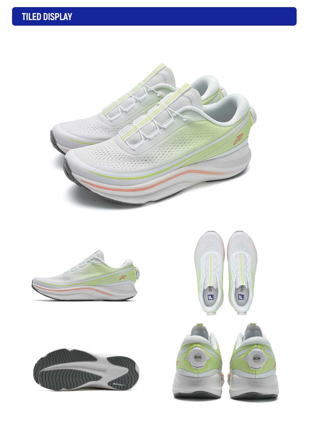 FILA CORE ATHLETICS BOA CHEETAH 2 Women Road Running Shoes (Grey / Pink)