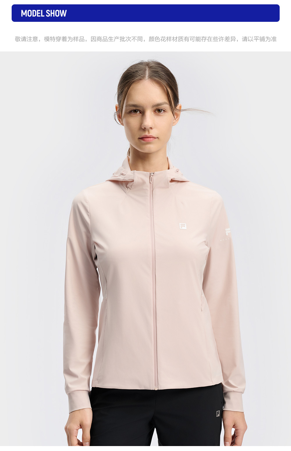 FILA CORE ATHLETICS BLACK Women Knit Top (Black / Pink)