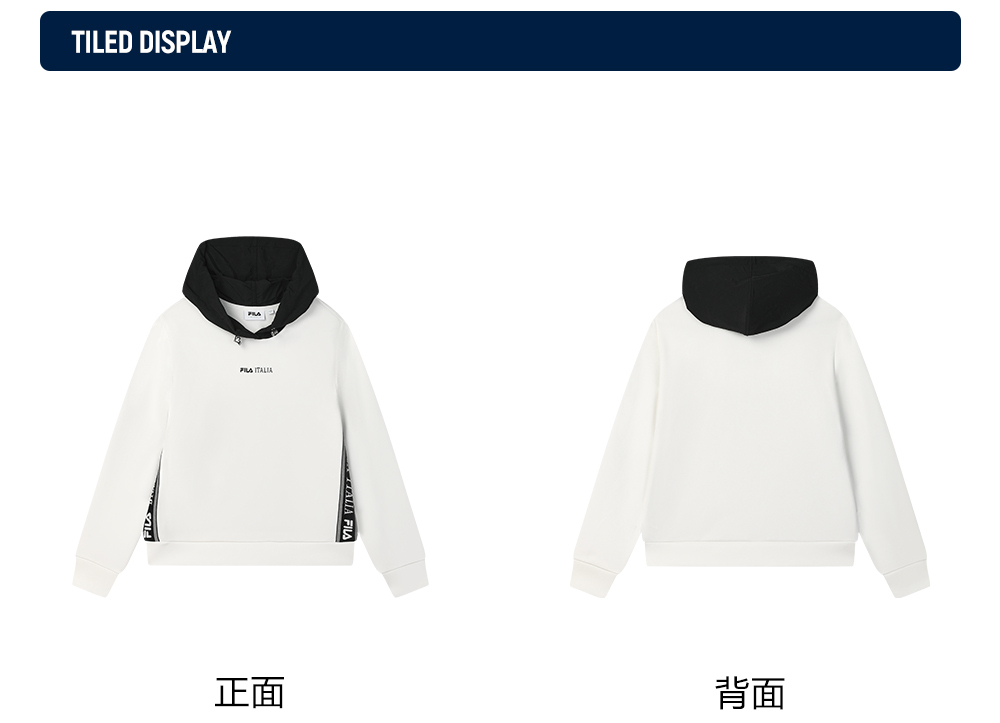 FILA CORE LIFESTYLE EMERALD FANCY BRERA Women Hooded Sweater (White)