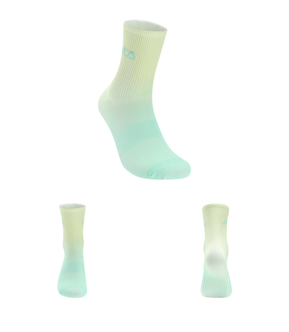 FILA CORE ATHLETICS FITNESS Women Middle Socks (Light Pink / Turquoise)