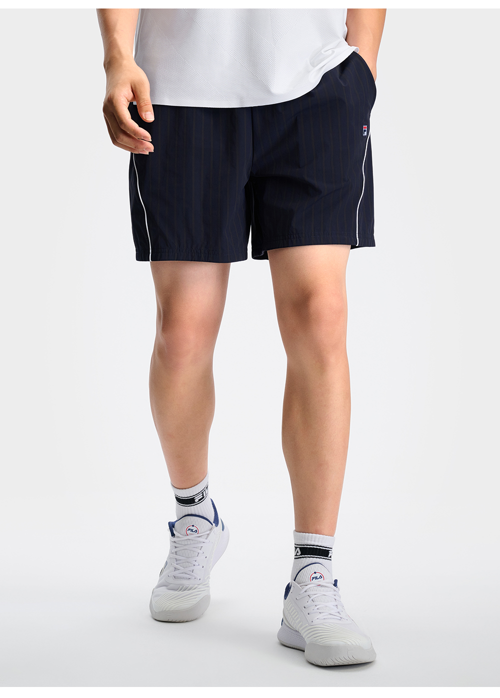FILA CORE ATHLETICS TENNIS1 ART IN SPORTS Men Woven Shorts (Navy)