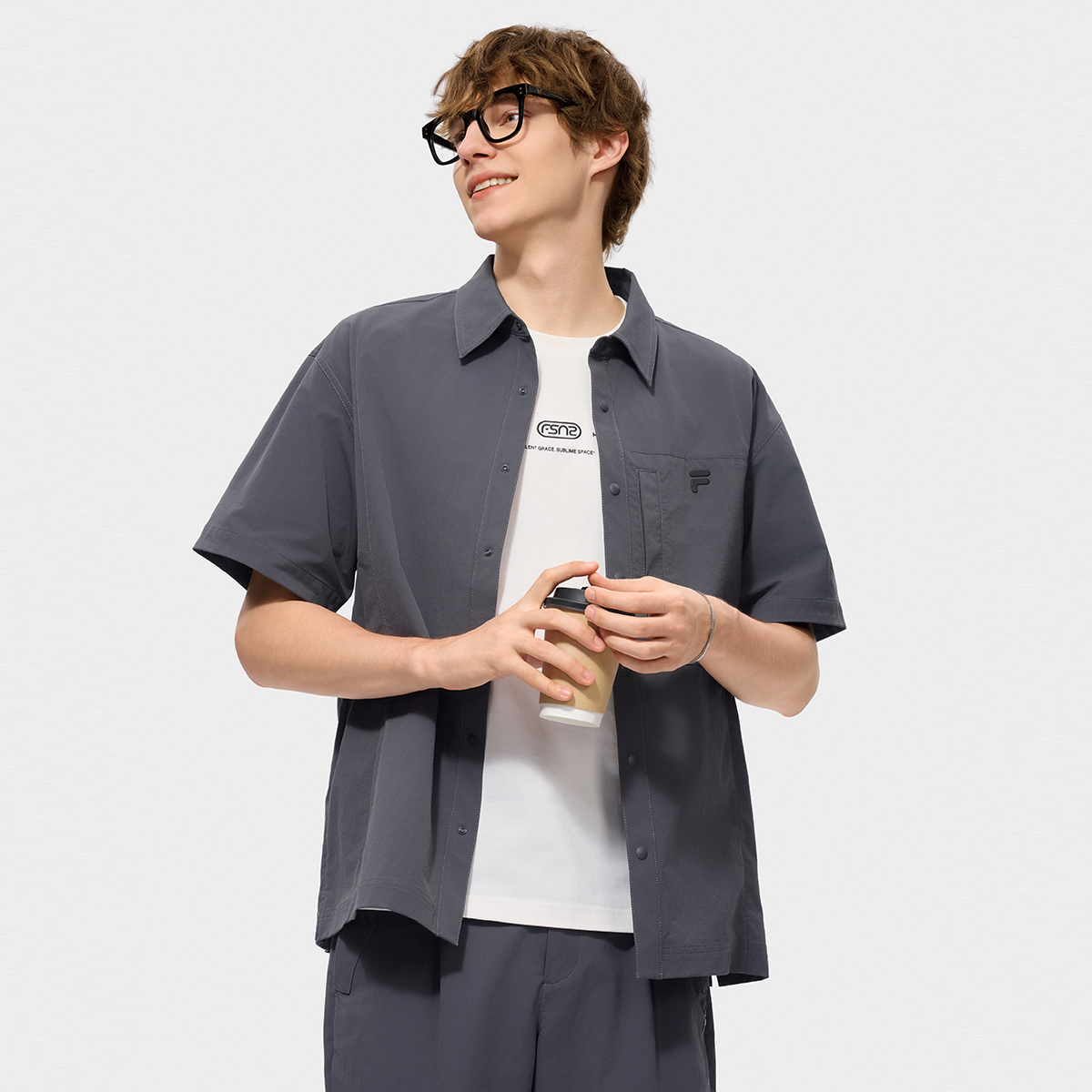 FILA FUSION INLINE Men Woven Top