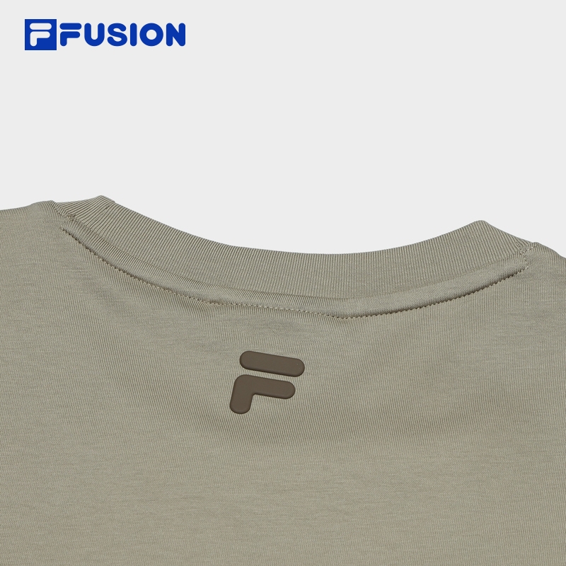 FILA FUSION BASKETBALL INLINE UNIFORM Men's Short Sleeve T-shirt (Black / White / Khaki - Cotton)