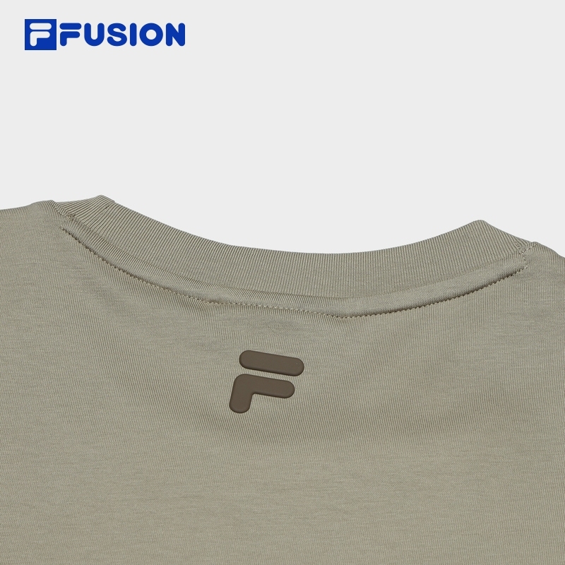 FILA FUSION BASKETBALL INLINE UNIFORM Men's Short Sleeve T-shirt (Black / White / Khaki - Cotton)