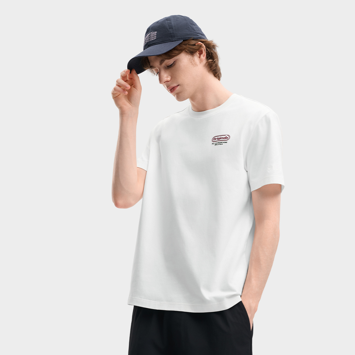 FILA Men Knitted Short Sleeve Top