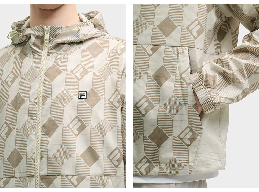 FILA CORE LIFESTYLE HERITAGE SPRING IMAGINATION Men Woven Jacket (Full Print)