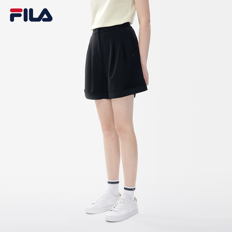 FILA CORE Women's White Line White Special Woven Shorts