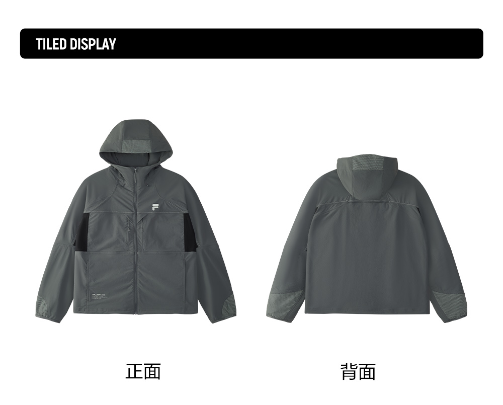 FILA FUSION INLINE URBAN TECH VR IN VIRTUAL REALITY Men Woven Jacket (Grey)