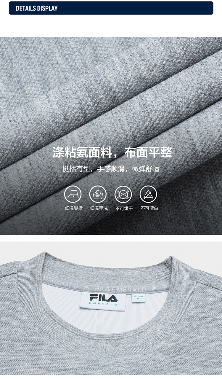 FILA CORE LIFESTYLE Women Sweatshirt (Grey/Yellow)