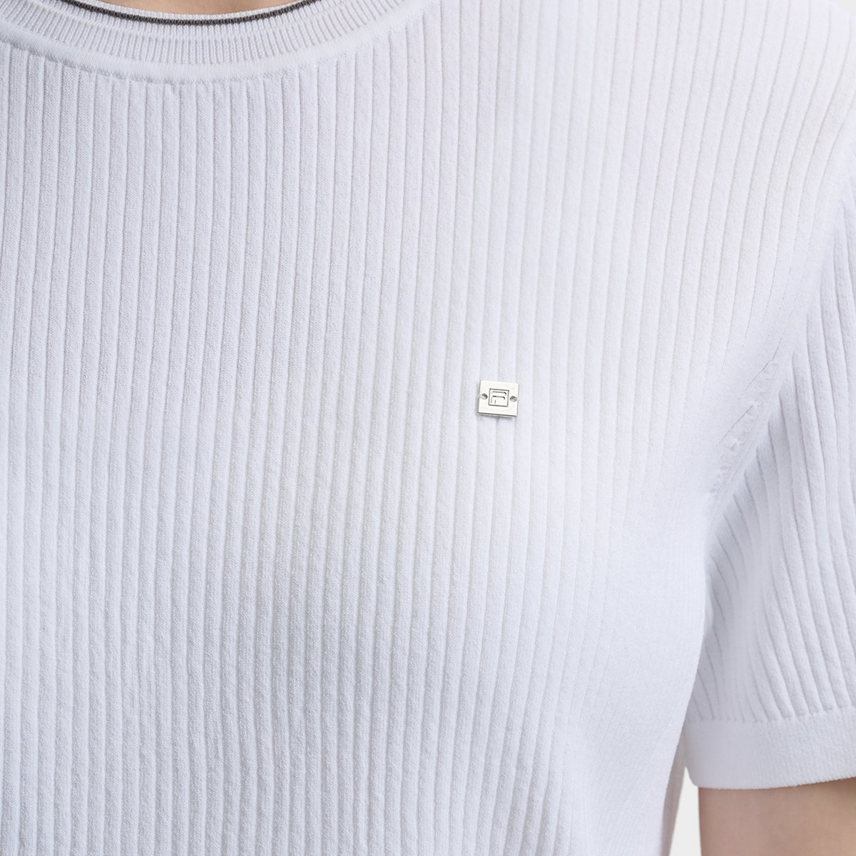 FILA WOMEN'S WHITE Knitted Top