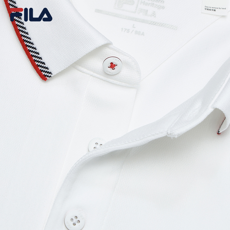 FILA CORE CROSS OVER MODERN HERITAGE Men Short Sleeve Polo (Navy / White)