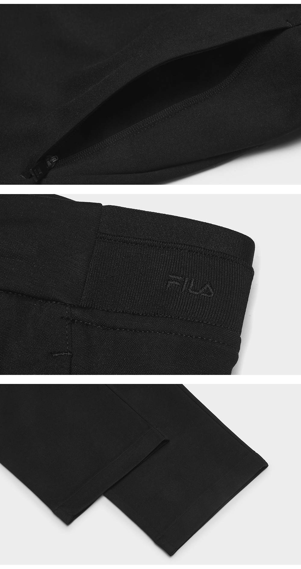 FILA CORE LIFESTYLE BLUE CONTEMPORARY OASIS Men Knit Pants (Black)