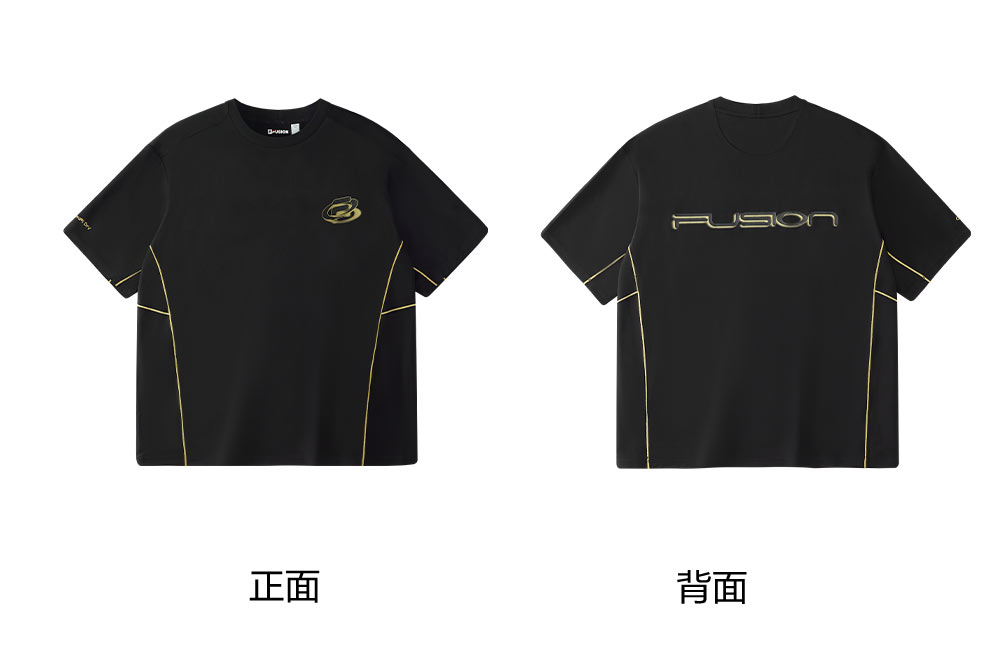 FILA FUSION INLINE URBAN TECH VR IN VIRTUAL REALITY Men Short Sleeves T-Shirt (Black / White)