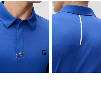 FILA CORE ATHLETICS GOLF2 Men Short Sleeve Polo (Black / Blue / White)