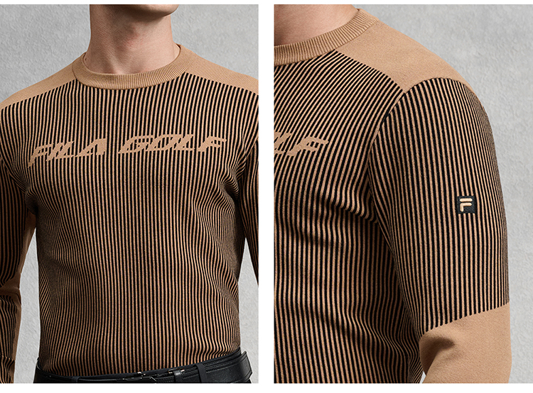 【Xulongyi】FILA CORE GOLF Men Knit Sweater in Brown