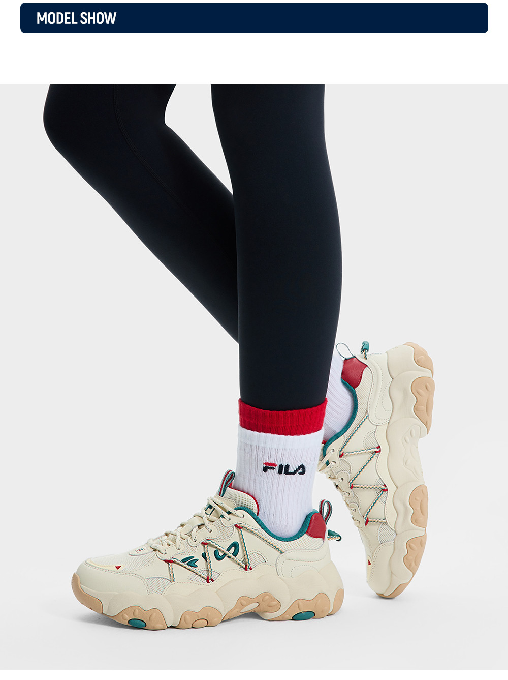 FILA CORE FASHION FLUID 6 Women Sneakers (Black / Grey / White)