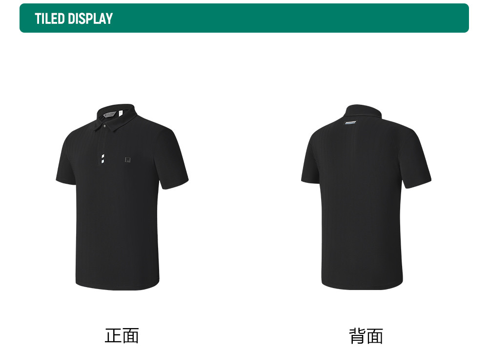 FILA CORE ATHLETICS GOLF STATELY FLORAL Men Polo T-shirt (Black)