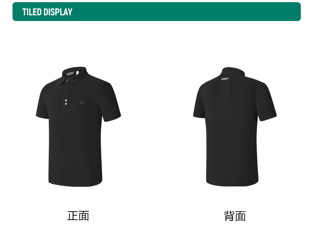 FILA CORE ATHLETICS GOLF STATELY FLORAL Men Polo T-shirt (Black)