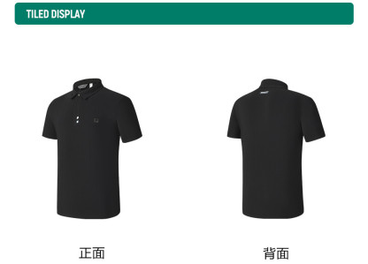 FILA CORE ATHLETICS GOLF STATELY FLORAL Men Polo T-shirt (Black)