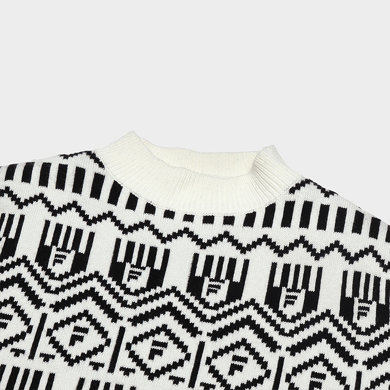 FILA CORE WHITE LINE EMERALD Women Knit Sweater in Ash