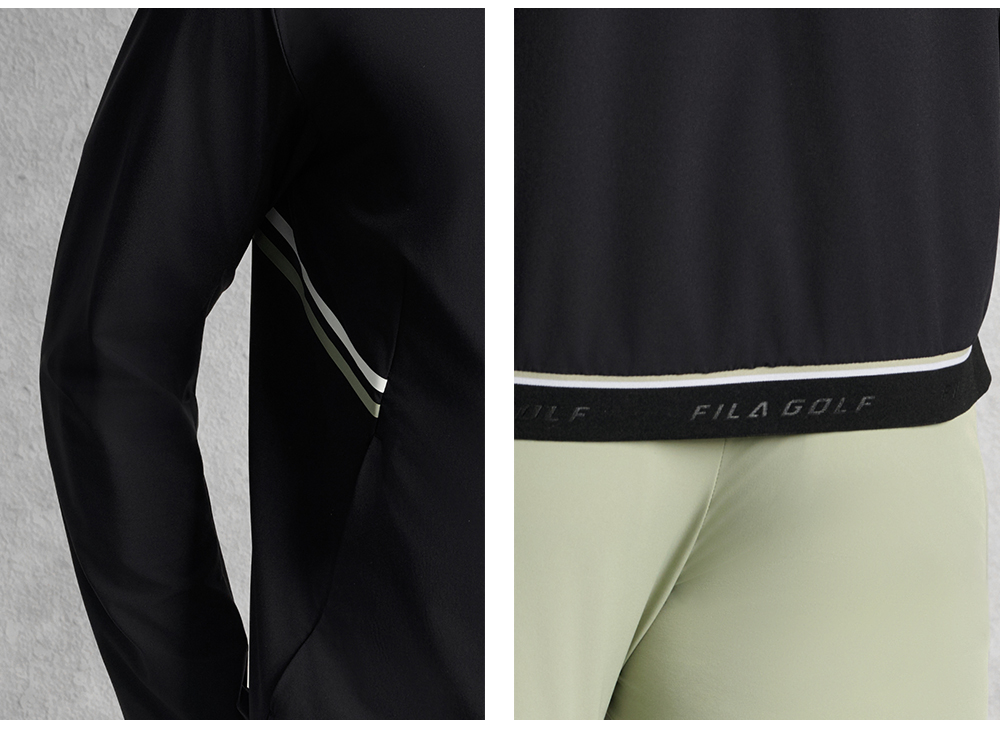 FILA CORE ATHLETICS GOLF ELITE GOLF CLUB Men Woven Top (Black)
