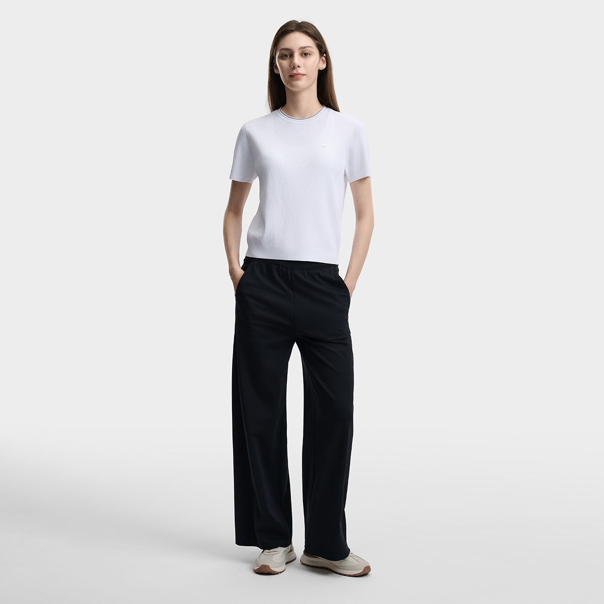 FILA WOMEN'S WHITE Knitted Top