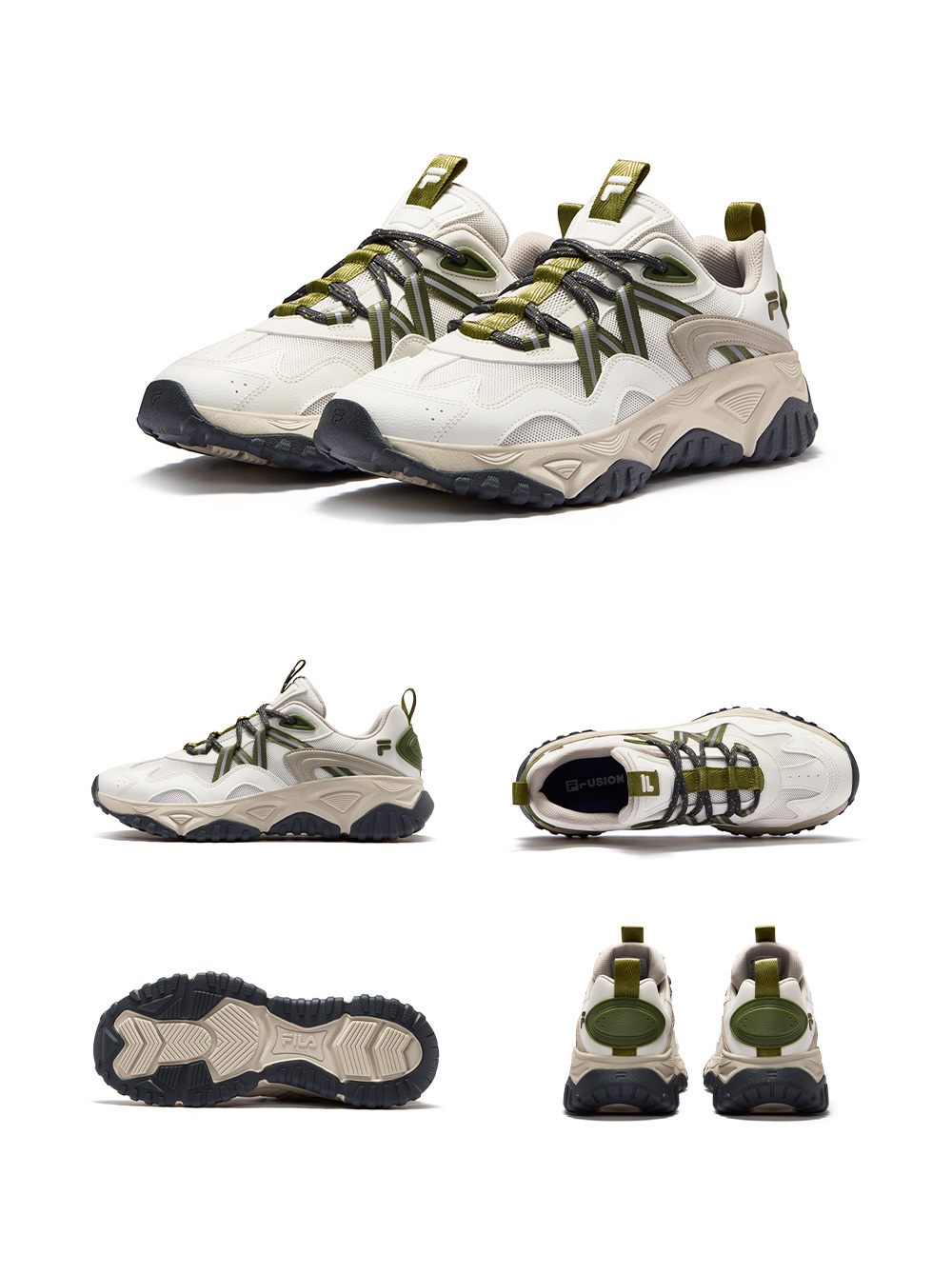 FILA FUSION FREEROAM Men Sneakers (Beige / Orange)