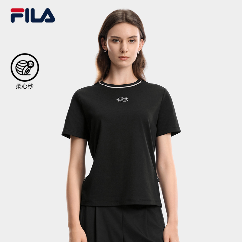 FILA Women Knitted Short Sleeve Top