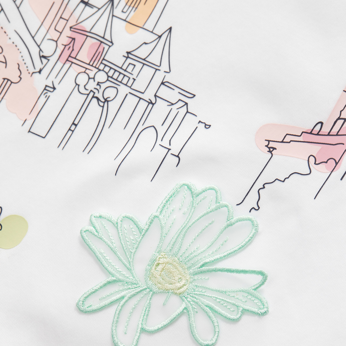 Girls' Fashion Lifestyle Short-sleeved T-shirt