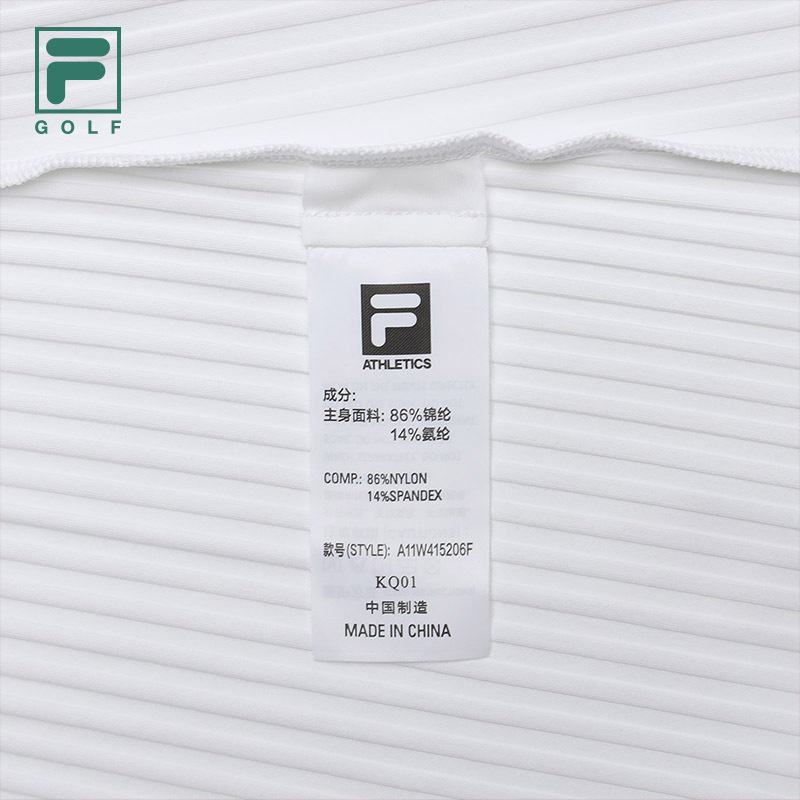 FILA CORE ATHLETICS GOLF Women's Long Sleeve Polo in White
