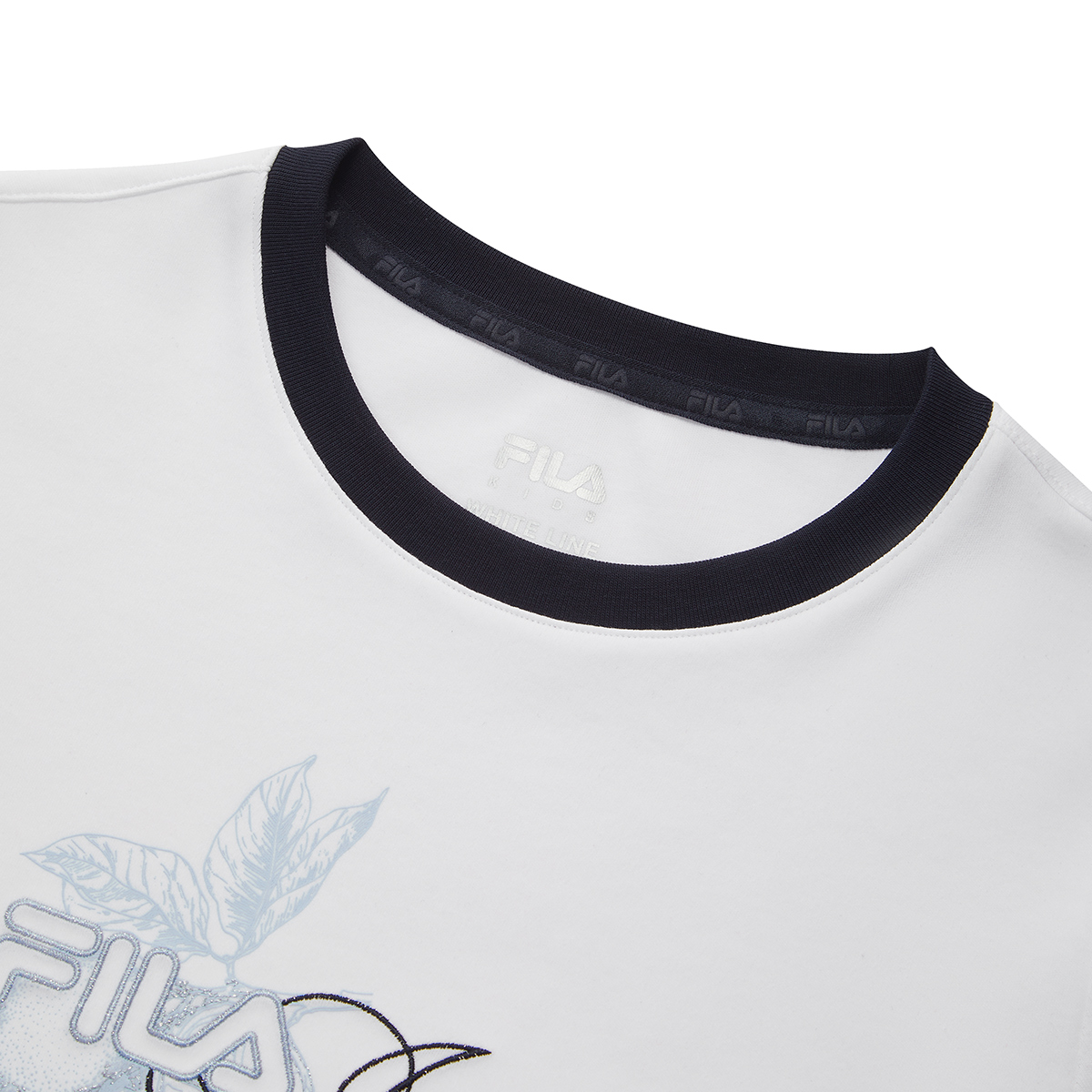FILA KIDS WHITE LINE Girls Short Sleeves T-Shirt