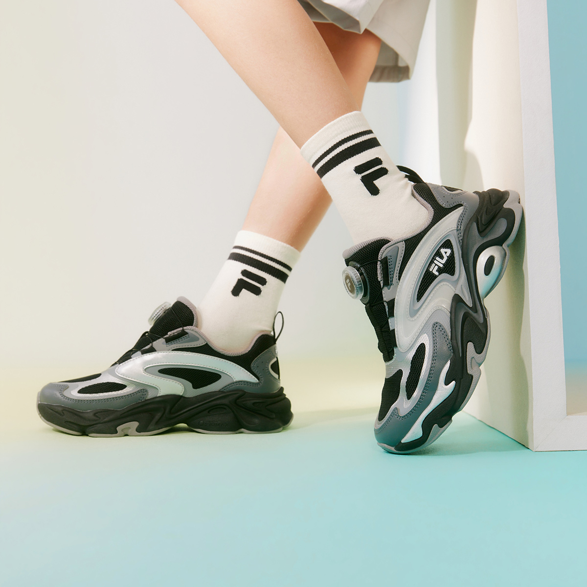 FILA KIDS HERITAGE SPHINX 3 Boys Retro Running Shoes