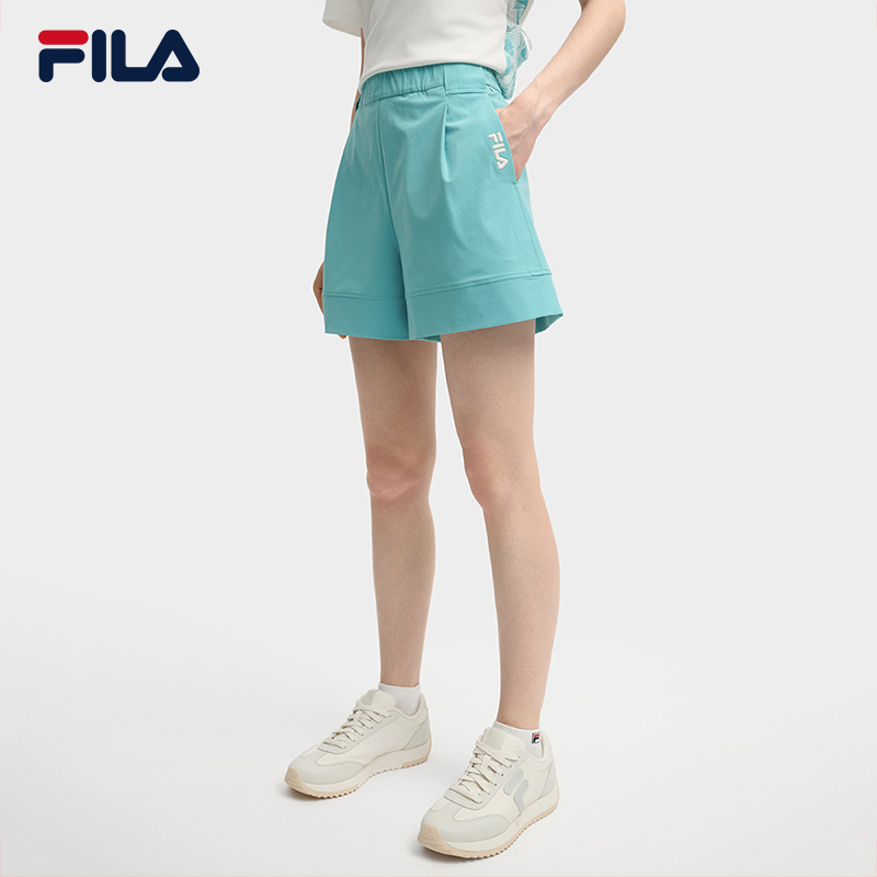 FILA CORE LIFESTYLE HERITAGE FILA X M.C.ESCHER Women Woven Shorts (Turquoise)