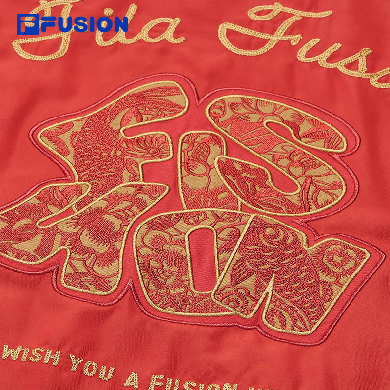 FILA FUSION INLINE CULTURE CNY COLLECTION Unisex Cotton Jacket (Red)